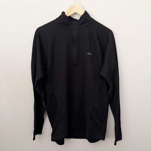 PATAGONIA | Men's Capilene Black Half Zip Thermal Base Layer Pullover | Size XL - Picture 2 of 8